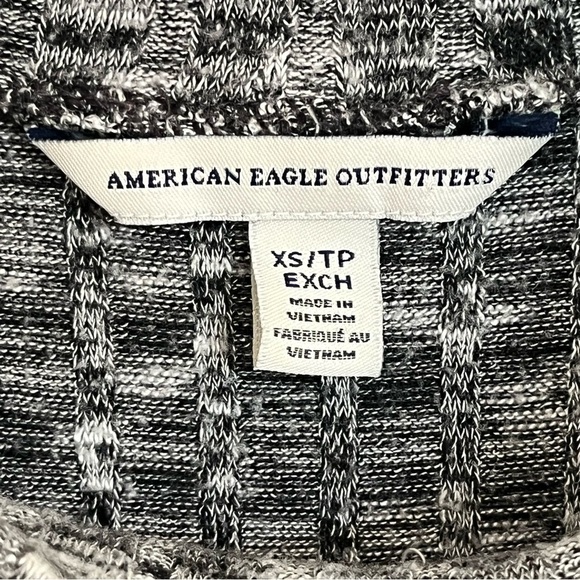 Women’s American Eagle Tank Top Gray Sleeveless Heather Viscose Blend Size XS - Picture 2 of 7